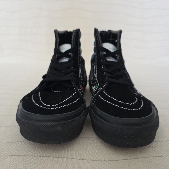Vans Youth X Disney Villain Black Multicolor Sk8-Hi Zip Shoes Sneakers Sz 12.5 - Picture 4 of 10